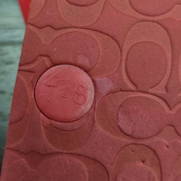 Coach Abbigail Flip Flops Turn lock Floral Flat Thong Sandals COA Size 7/8 - Picture 12 of 15